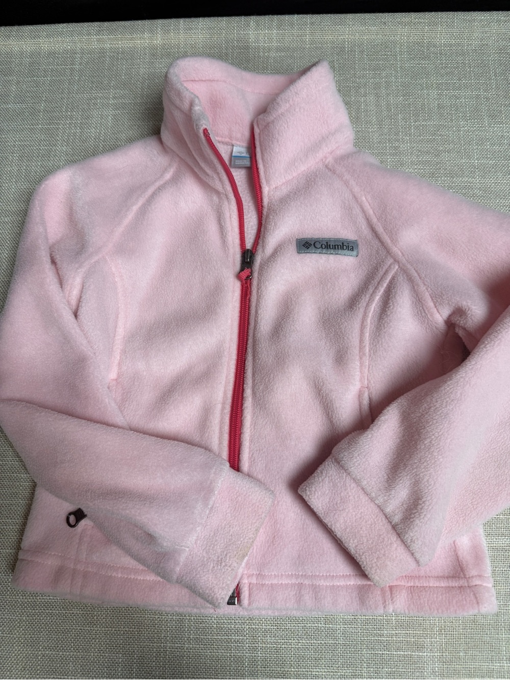 Columbia Pink Fleece Jacket with Pink Zipper XXS (4/5)